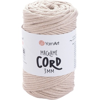 YARNART Macrame Cord 3 mm 85 m 753 Beige юта (Macrame Cord 3 mm 753)