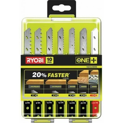 Ryobi RAK10JSBWM 10ti dílná sada pilových plátků pro přímočaré pily