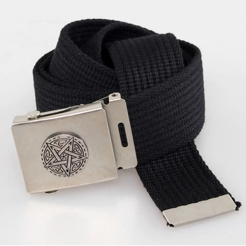 Black & metal колан pentagram - Черен - bm008