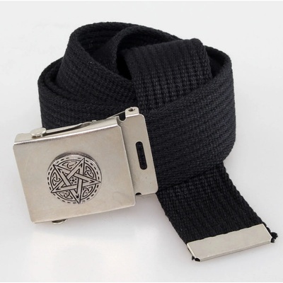 Black & metal колан pentagram - Черен - bm008