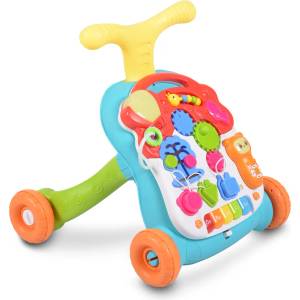 Moni Играчка за прохождане Moni Toys - Walker 2 в 1, музикална (108374) Проходилка
