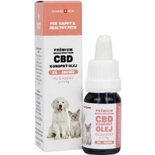 CBD olej pro malé psy a kočky 5% 10 ml