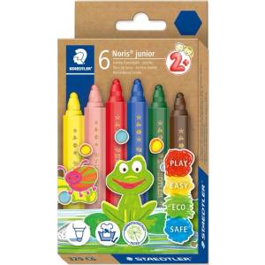 STAEDTLER Флумастри Staedtler Noris Junior 329, 6 цвята (31650-А)