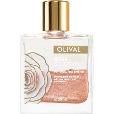Olival Rose Gold olej se třpytkami na obličej, tělo a vlasy 50 ml