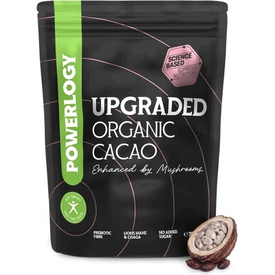 Powerlogy Upgraded Cacao BIO kakaový prášok v BIO kvalite 300 g