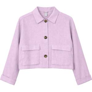 Mazine Дамско ежедневно яке Mazine Women's Short Linen Jacket Casual jacket - Bright Lavender (103-2946-0112)