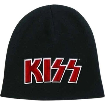 Kiss шапка Red on White Logo Black (KISSBEAN03)