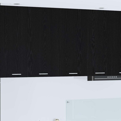 vidaXL Висящ шкаф с врата Черния дъб 80 x 31 x 80 см Инженерно дърво (884283)