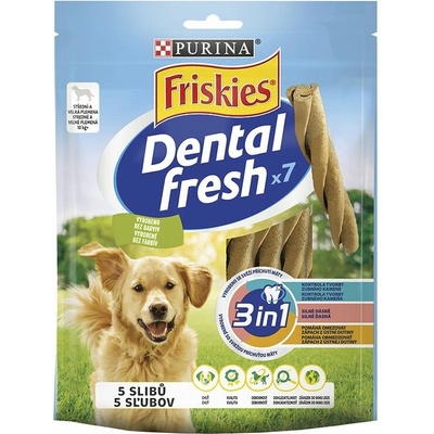 Friskies Dental Fresh maškrty pre psov 3v1 M 180 g