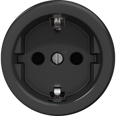 Kliklap - Ретро розетка за дома без рамка SCHUKO 230V/16A черна (KA0107)