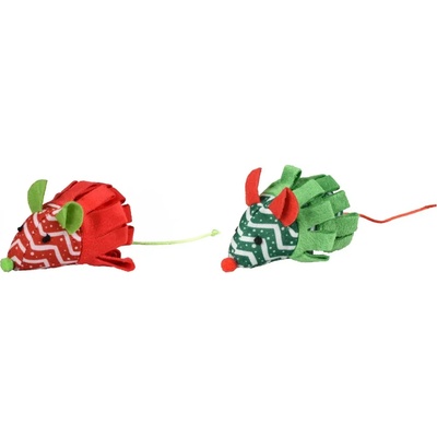 Flamingo Christmas toy - Коледна играчка за котки във форма на мишка, 10 см. /1 брой