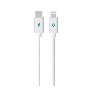 Ttec Кабел MFI Lightning - Type C Charge / Data Cable, 150cm - Бял