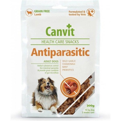 Canvit (Канвит) Antiparasitic Health Care Snack- успокоява чревната лигавица при кучета с чувствително храносмилане. -200гр