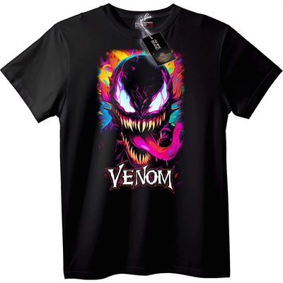 NOONEBRAND Тениска Венъм Неон - S, Black