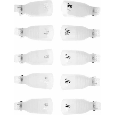 Starnails Klipsy na odstranění gel laku bílé 10 ks