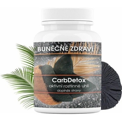 Aktivované rostlinné uhlí Carb Detox Přírodní 60 kapslí