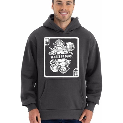Hasit se musí, bílý tisk Mikina OVERSIZE unisex NOVINKA – Hledejceny.cz