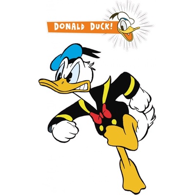 Komar Samolepicí vliesová fototapeta Donald angry XXL rozměry 127 x 200 cm