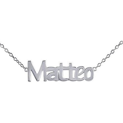 SILVEGO Strieborná retiazka s menom Matteo JJJ2251N-Matteo