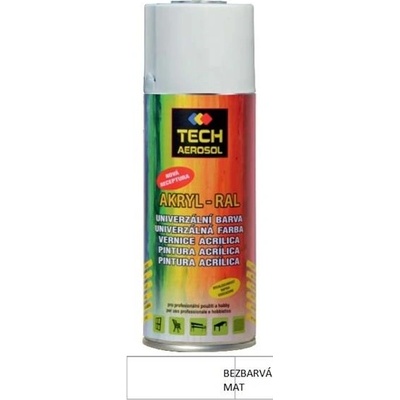 TECH AEROSOL - Akryl univerzální sprej 400ml RAL Bezbarvá matná