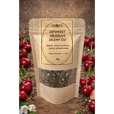 Golden Leaf Japonský zelený čaj s třešní 25 g