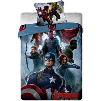 Jerry Fabrics Obliečky Avengers Amerika bavlna 140x200 70x90