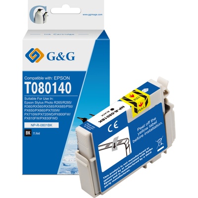 Compatible Глава за EPSON STYLUS PHOTO R 265/360/RX 560/585/685/P 50/PX 650/660/700/710/720/800/810 - Black - T0801BK - G&G (Compatible-C13T08014011)