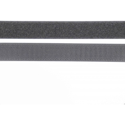 Pro Háčkování Suchý zip, 20 mm, komplet antracit