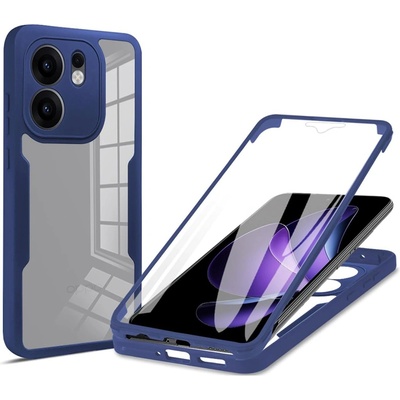 Techsuit Калъф за Oppo Reno13 F 4G / Reno13 F 5G / Reno13 FS 5G - ColorVerse 360 Series + Screen Protector - Син