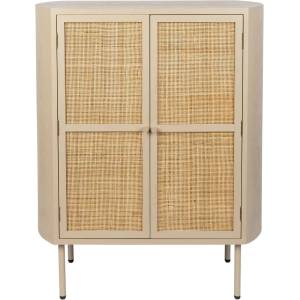 White Label Living Кремав ратанов шкаф 80x100 cm Amaya - White Label (4100080)