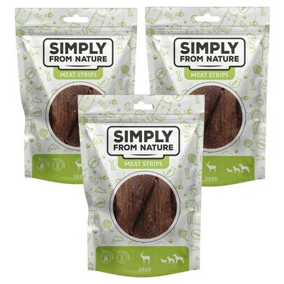 SIMPLY FROM NATURE Meat Strips pre psov 3x 80 g