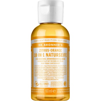 Dr. Bronner's prírodné mydlo s citrusom a pomarančom 60 ml