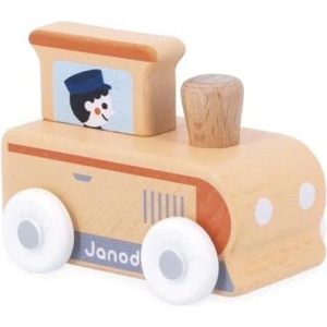 Janod Cross roads Дървена кола за бутане Локомотив (J05944)