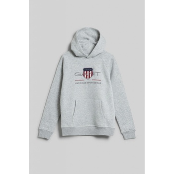 Gant Archive Shield Hoodie šedá
