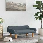 vidaXL Кучешко легло кучешкосиво 70x40x24 см текстил (171947)