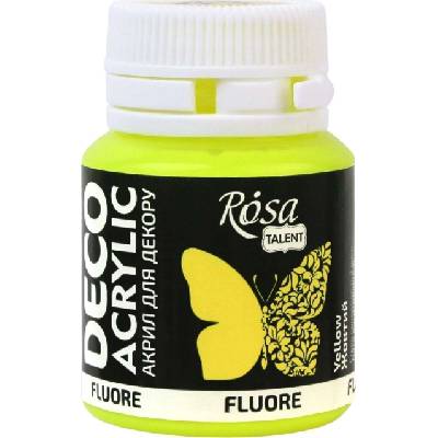 Rosa Talent АКРИЛНА боя 91 Yellow Fluorescent 20 ml 1 бр (323060191)