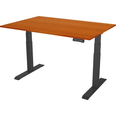 Delso Výškovo nastaviteľný stôl PROJUSTER 80 x 140 cm čerešňa / čierna