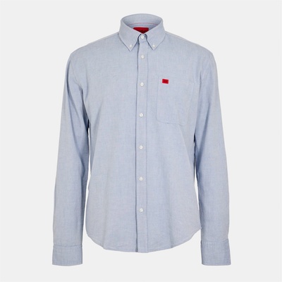 HUGO BOSS Риза с дълъг ръкав Hugo Evito Long Sleeve Shirt - Open Blue