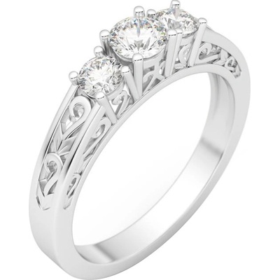 Eppi Vintage zásnubný prsteň s lab-grown diamantmi Loylah RE40773