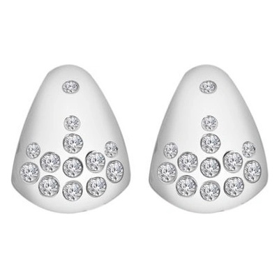 Hot Diamonds designové stříbrné náušnice s diamanty a topazy Spritz DE835