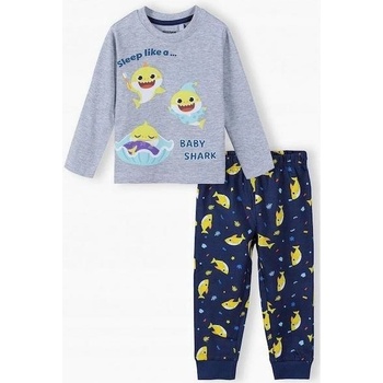 E Plus M chlapecké pyžamo Baby shark šédé