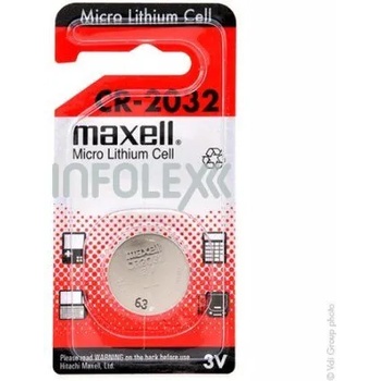 Maxell CR2032 3V литиева клетка с бутон