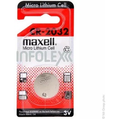Maxell CR2032 3V литиева клетка с бутон