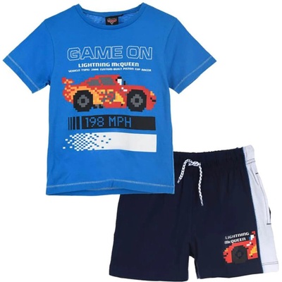 Sun City chlapecké tričko kraťasy Cars auta bavlna modrý