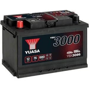 YUASA 76Ah 680A left+ (YBX3086)
