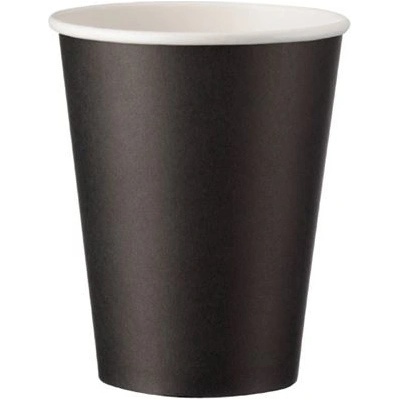 Intertan SA Papierový pohár čierny O80 mm 8oz , 250 ml , WI76228