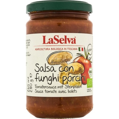 Paradajková omáčka s hríbami 280 g BIO La Selva