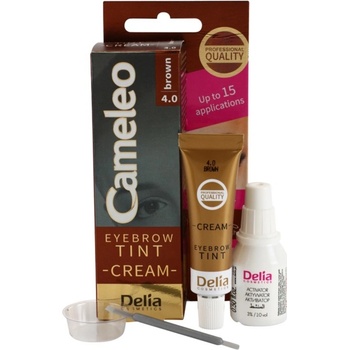 Delia Cosmetics Cameleo krémová profesionální barva na obočí 4.0 Brown 15 ml
