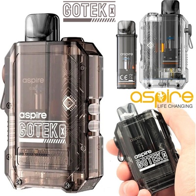 Aspire GoTek X Pod 650 mAh Hnědá Amber 1 ks