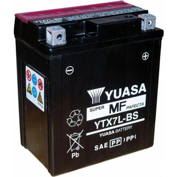 Image 1 of YUASA AGM 12V 6Ah 100A right+ YTX7L-BS